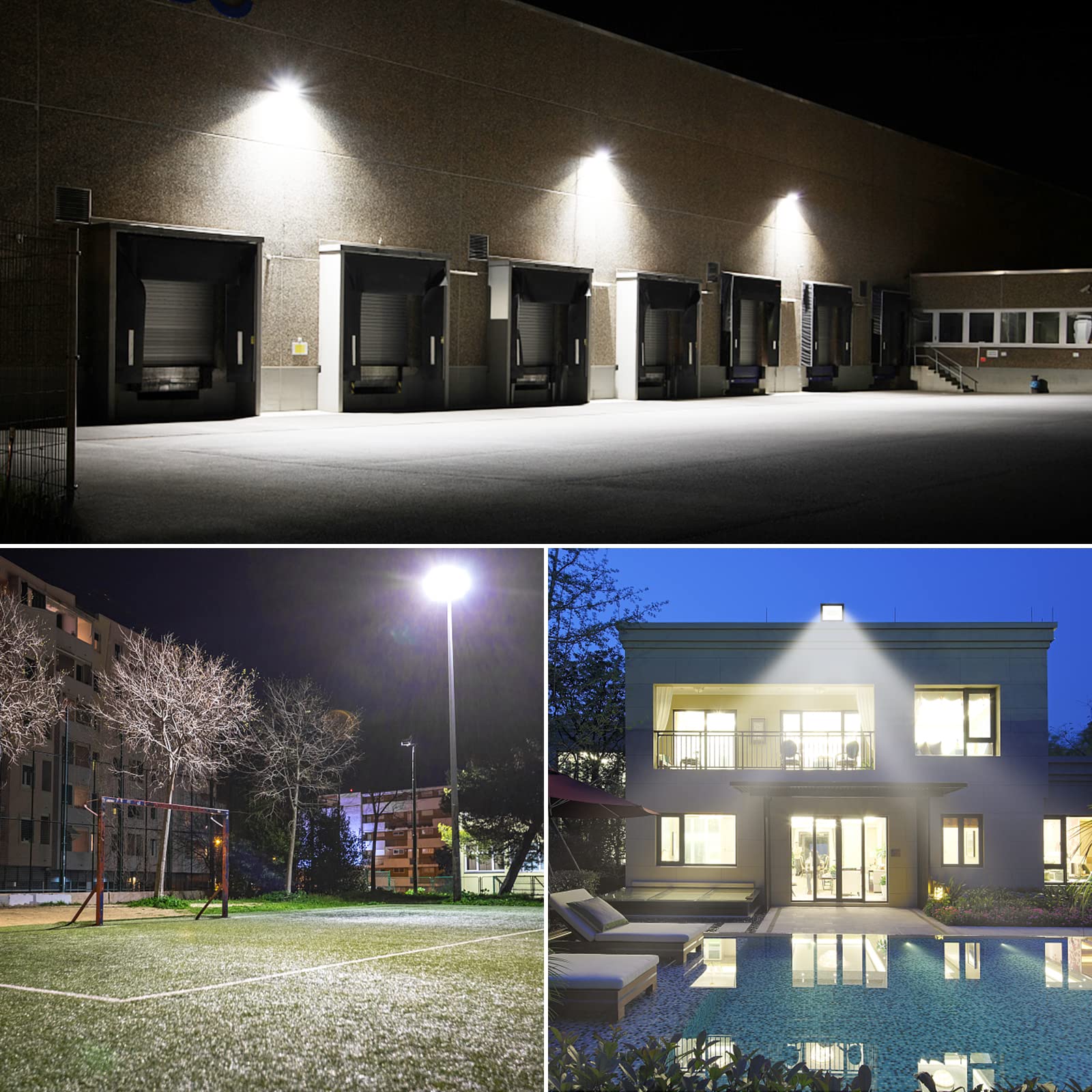 Willpower 10W LED Flood Lights Outdoor Security Lights 1000LM Outside Lamp 6000K Daylight White Spot Light Exterior Lighting for Yard Backyard House Court Stadium Parking,IP66 Waterproof 90V-140V - Image 6