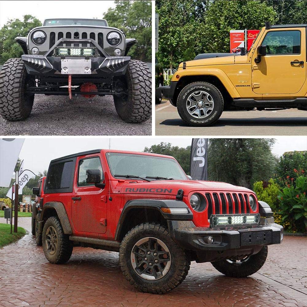 Willpower 12 inch 180W LED Light Bar Triple Row Spot Flood Combo Beam Off Road Driving Lights Waterproof Work Light for Jeep Trucks SUV ATV UTV Boat Lights, 12V 24V - Image 7