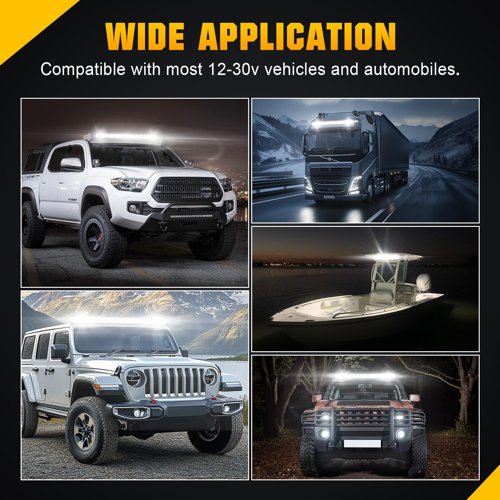 Willpower 12 inch LED Light Bar with Rocker Switch Wiring,30W Single Row Spot Flood Beam Lightbar, Waterproof Roof Bumper Driving Fog Work Lights for Vehicle 4x4 Off Road Truck Car Cabin Boat ATV UTV - Image 7