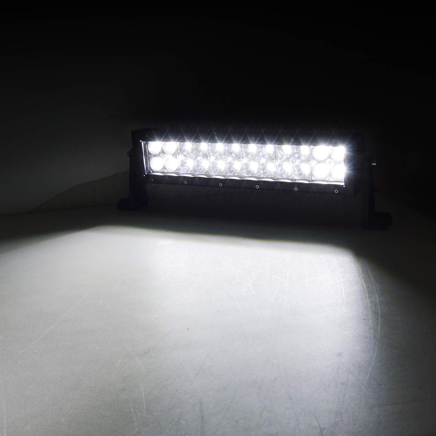 Willpower 13 in 16 inch 72W Spot Flood Combo LED Work Light Bar for Truck Car ATV SUV 4X4 Jeep Truck Driving Lamp - Image 6