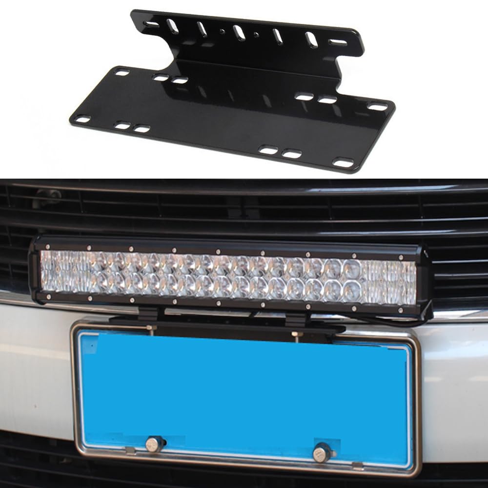 Willpower 15 inch Universal License Number Plate Frame Mounting Bracket Tube Clamp Roof Roll Cage Holder for LED HID Light bar - Image 6