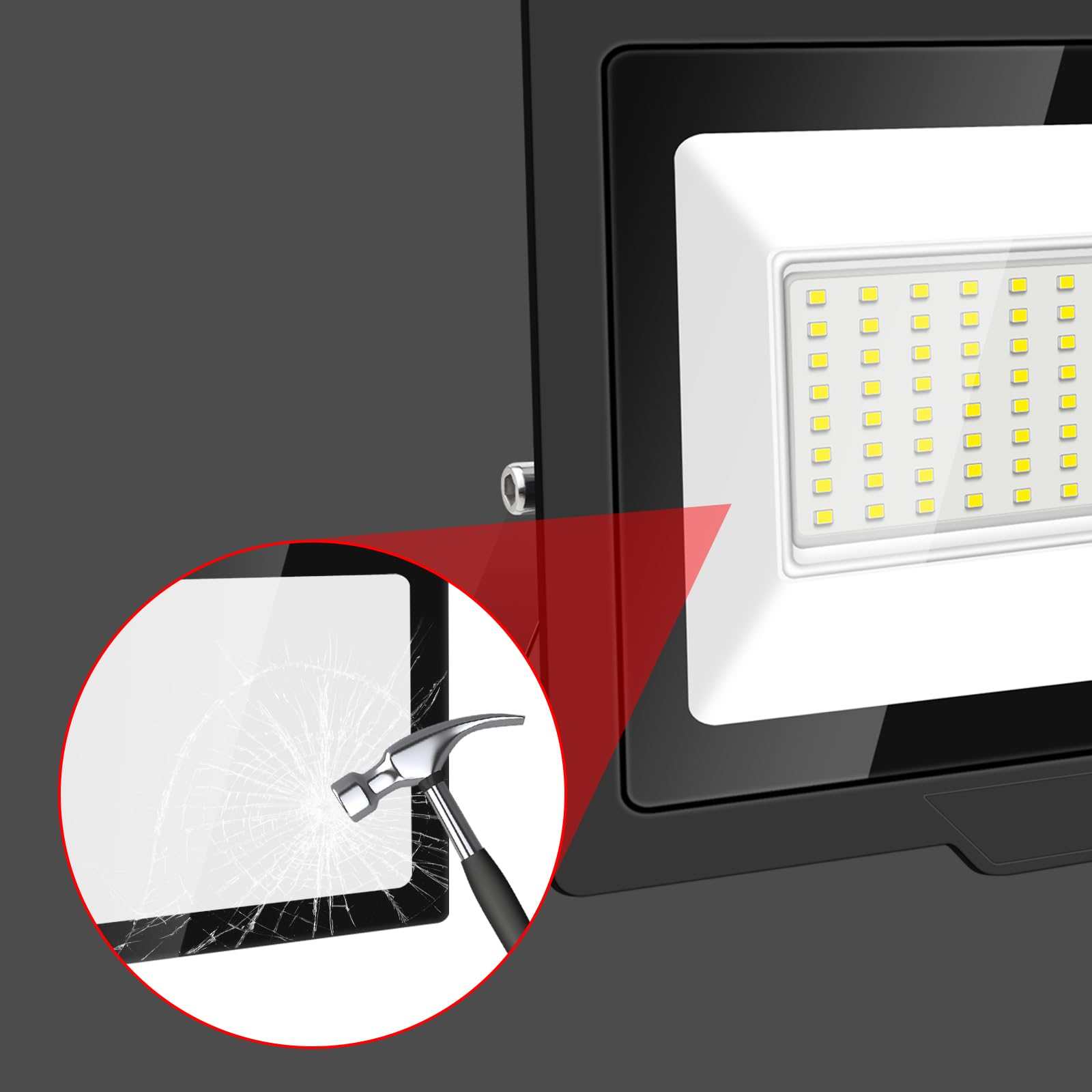 Willpower 2 Pieces 10W LED Floodlight with Motion Sensor, 1000LM Outdoor Security Lights,4000K Warm White Outside Spot Light,IP66 Exterior Lighting for Yard Backyard House Court Stadium Parking - Image 4