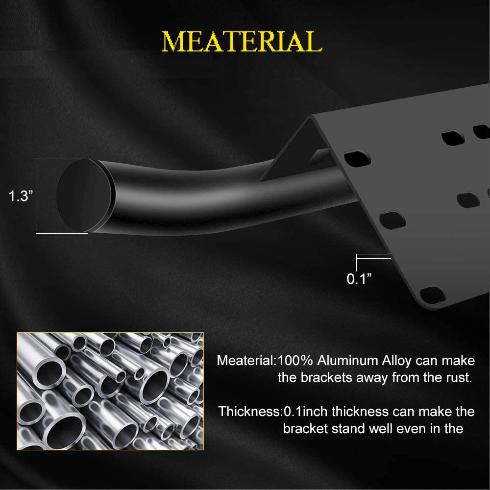 Willpower 20 inch LED Work Light Bar Triple Row Spot Flood Combo Beam with Wiring Harness Kit,23 inch Universal License Plate Mounting Bracket for Truck Car ATV SUV 4X4 Jp Truck Boat,12V 24V IP67 - Image 5