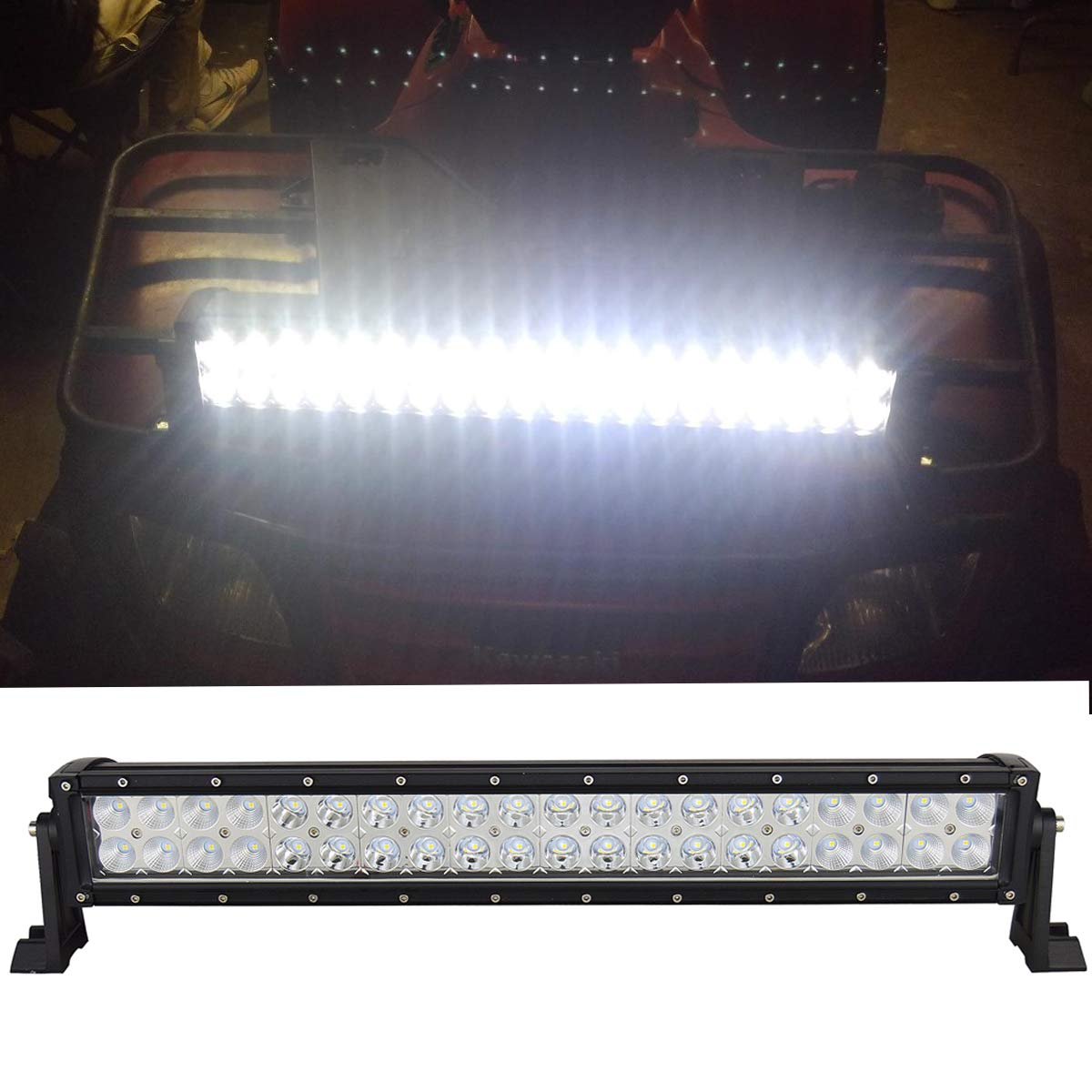 Willpower 22 inch 120W Curved Slim LED Light Bar Flood Spot Combo Work Light Driving Lights Fog Lamp Offroad Lighting for SUV Ute ATV Truck 4x4 Boat - Image 7