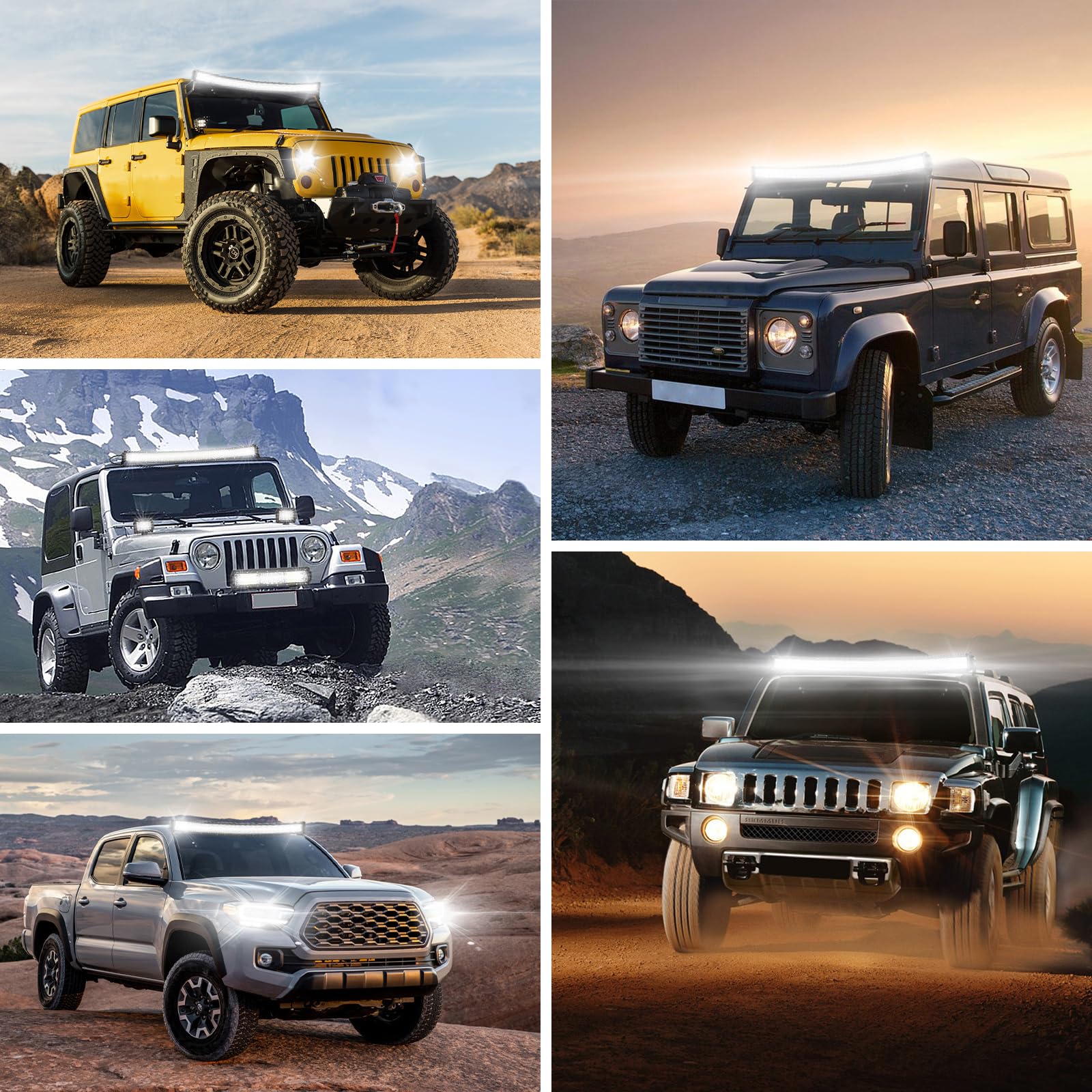 Willpower 22 inch Curved LED Light Bar with Remote Controller Wiring Harness,270W Triple Row Spot Flood Combo Beam,Strobe Flash Work Light Driving Lights,Waterproof Remote Controller On/Off Switch - Image 9