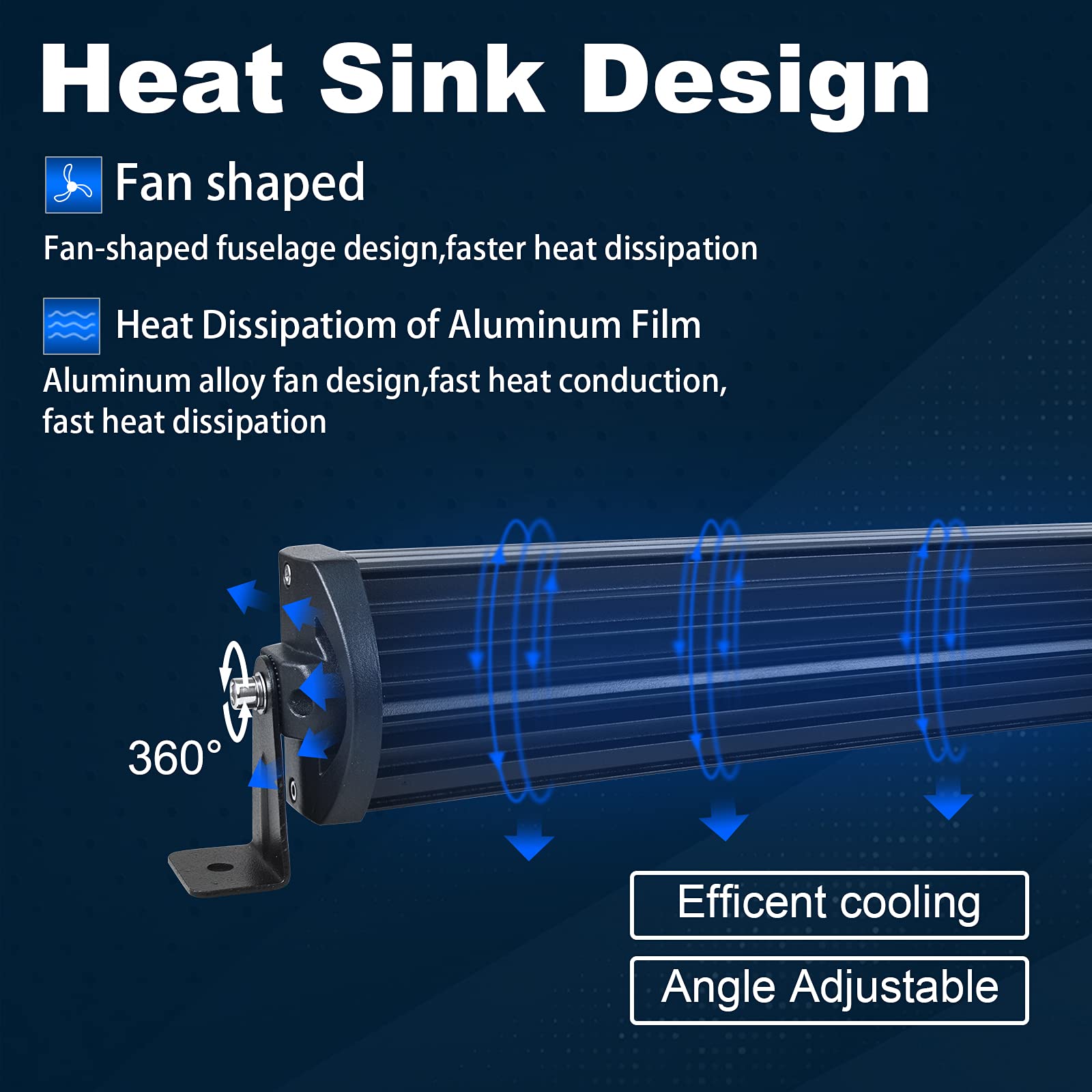 Willpower 22 inch Led Light Bar with Magnetic Bracket Holder,12V Wiring Harness Cable Kit,270W Triple Row Flood Spot Beam Driving Work Lamp for Jeep Car Off Road Truck SUV 4x4 Trailer,6000K - Image 4