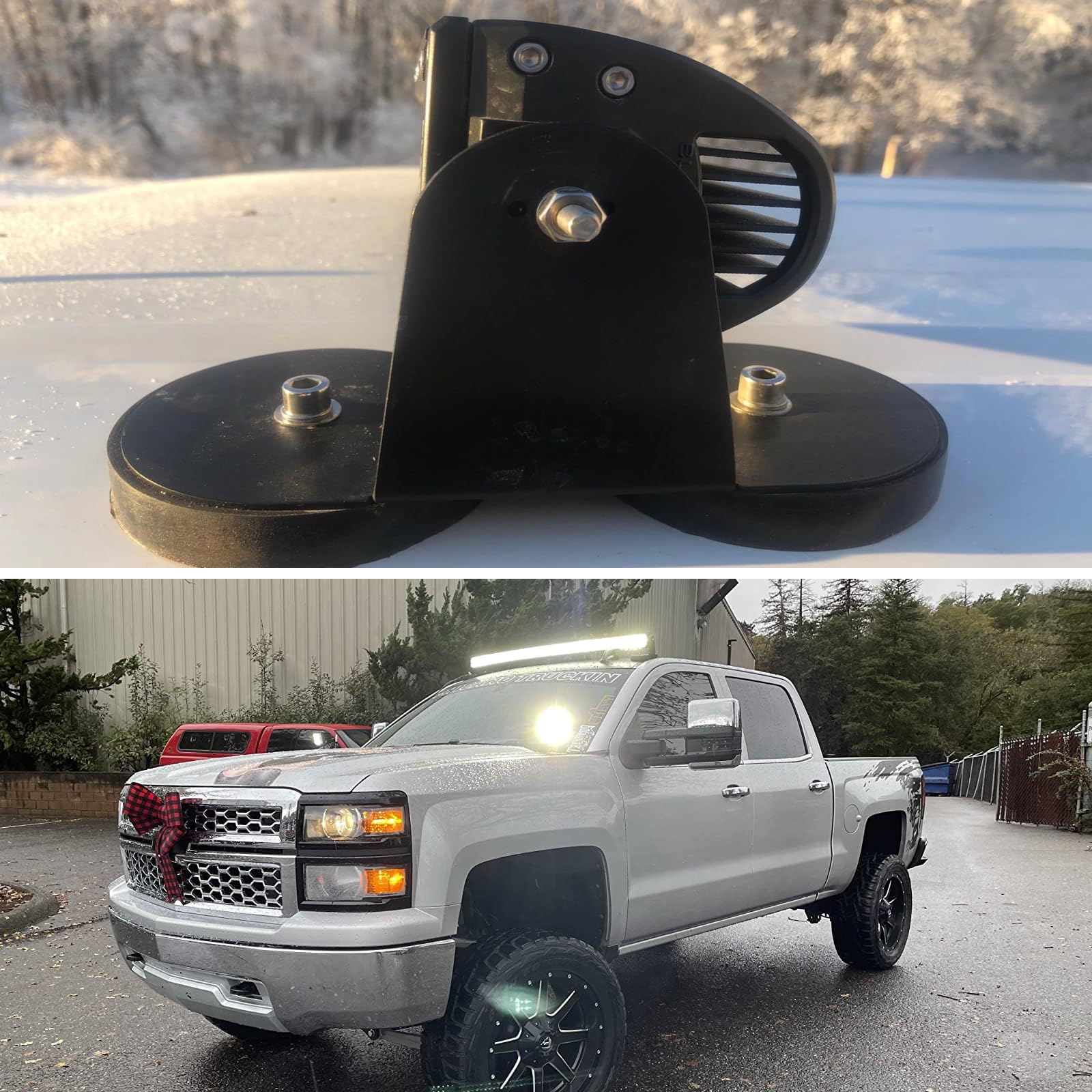 Willpower 22 inch Led Light Bar with Magnetic Bracket Holder,12V Wiring Harness Cable Kit,270W Triple Row Flood Spot Beam Driving Work Lamp for Jeep Car Off Road Truck SUV 4x4 Trailer,6000K - Image 8