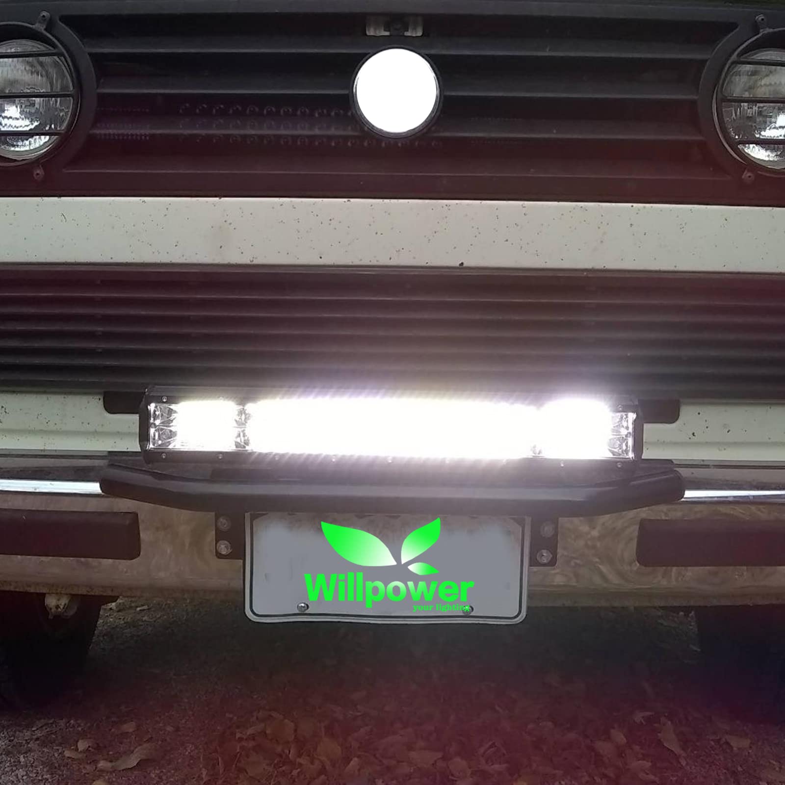 Willpower 15 inch 390W LED Light Bar 4 Row Spot Flood Combo Beam Off Road Lights Work Light with Wiring Harness for Jeep Trucks SUV ATV UTV Boat Lights, 12V 24V Waterproof - Image 9