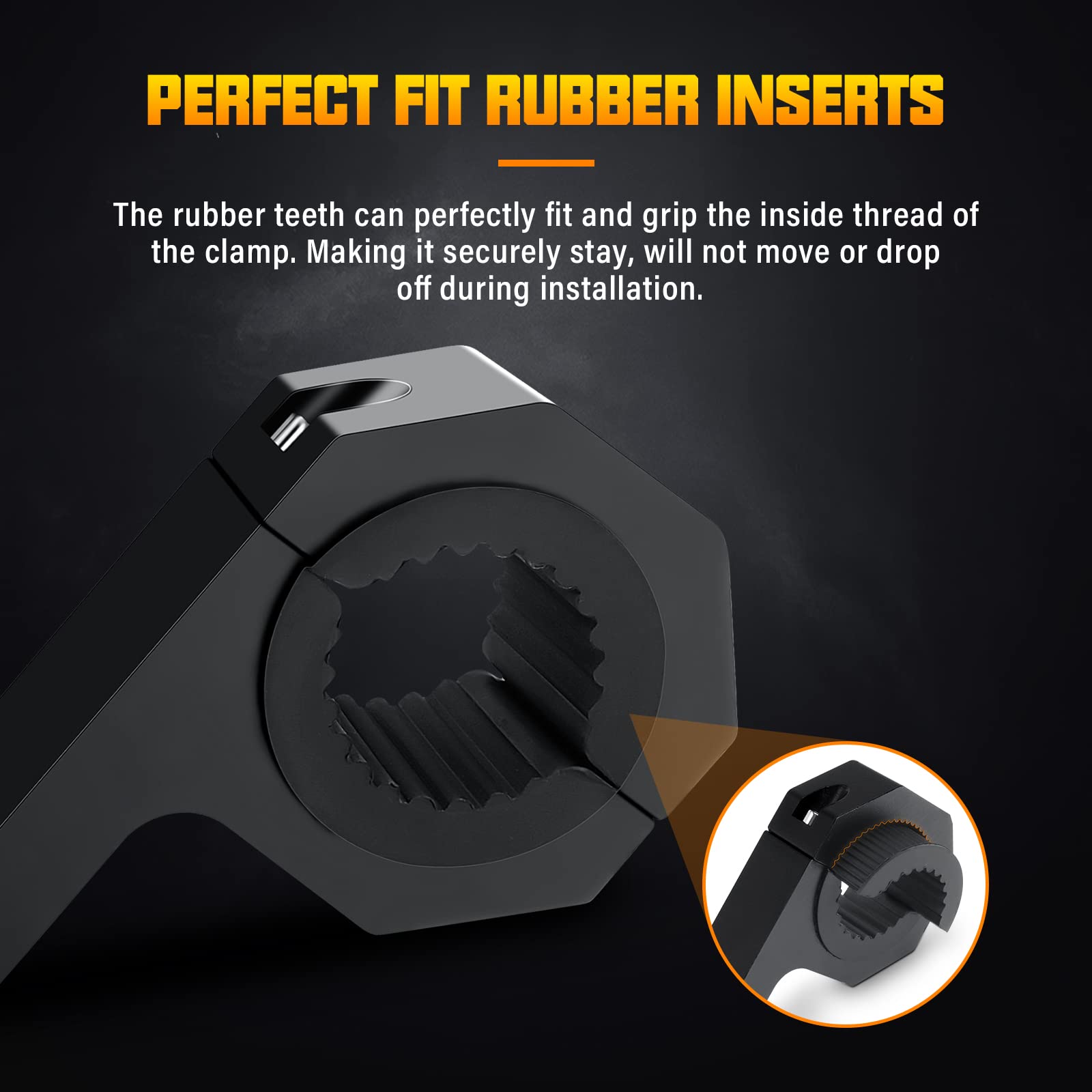 Willpower 2PCS 1/1.4 /2 inch Mounting Bracket Tube Clamp Roof Roll Cage Holder for LED HID Light bar - Image 3