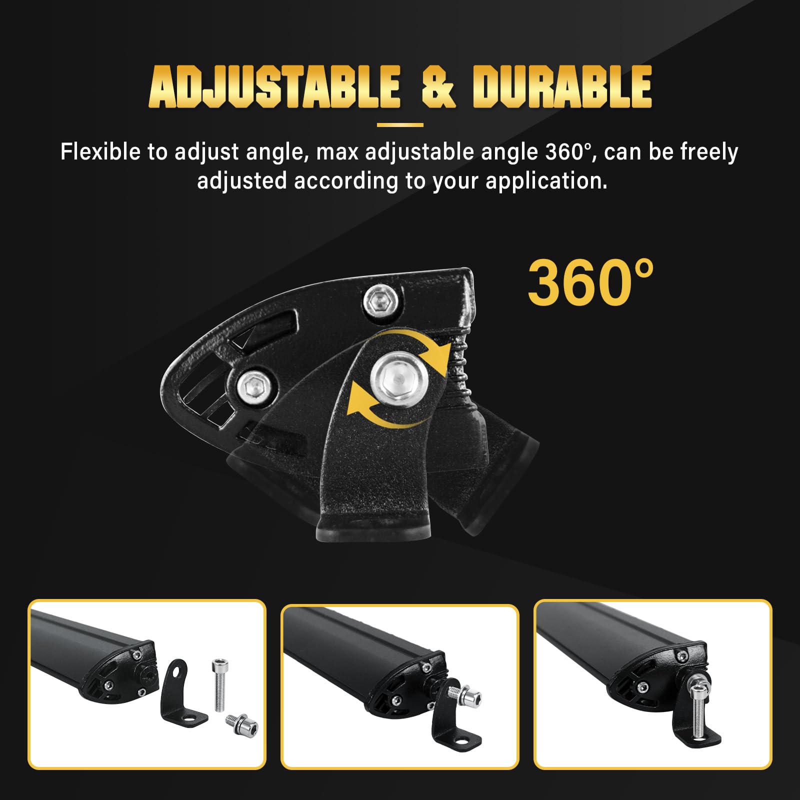 Willpower 4 inch 15W Single Row LED Light Bar Low Profile Ultra Thin Slim Mini Spot Flood Combo Beam On Grill Front Back Bumper Backup Light for Truck RV Tacoma Trailer (4 in 15W -Spot) - Image 4