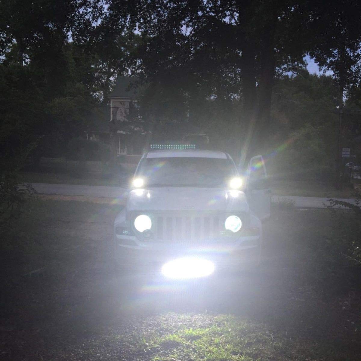 Willpower 4 Pieces 4 inch 10cm 42W Mini Ultra Thin LED Work Light Spot Beam LED Pods Driving Lights 12V 24V Offroad Fog Lamps for Truck Tractor Boat 4x4 Car SUV ATV Excavator - Image 8