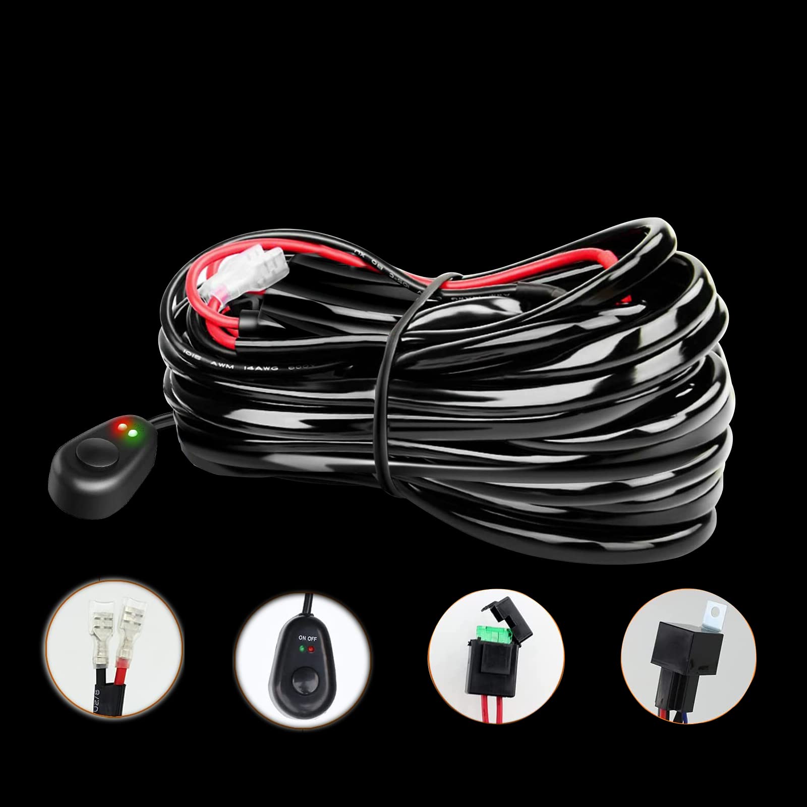 Willpower 42 inch 540W Straight Triple Row 7D Led Light Bar Flood Spot Driving Lights Off Road Lights with Wiring Harness for Pickup Truck ATV UTV Wrangler SUV Dodge Ram 4x4,3000K 12-24V - Image 9