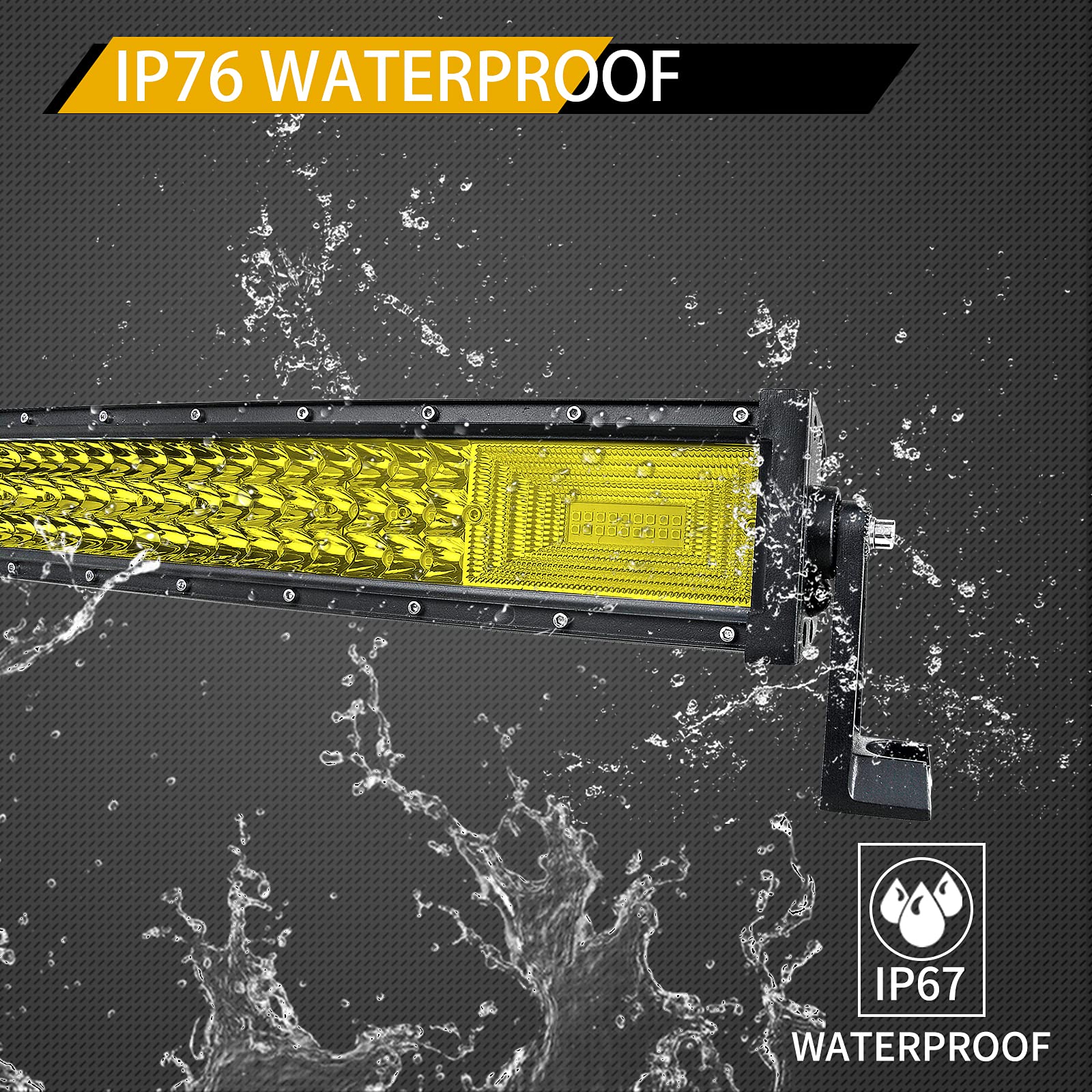 Willpower 52 inch 675W Curved Triple Row 7D Led Light Bar Flood Spot Driving Lights Off Road Lights with Wiring Harness for Pickup Truck Jeep ATV UTV Wrangler SUV Dodge Ram 4x4,3000K 12-24V - Image 7