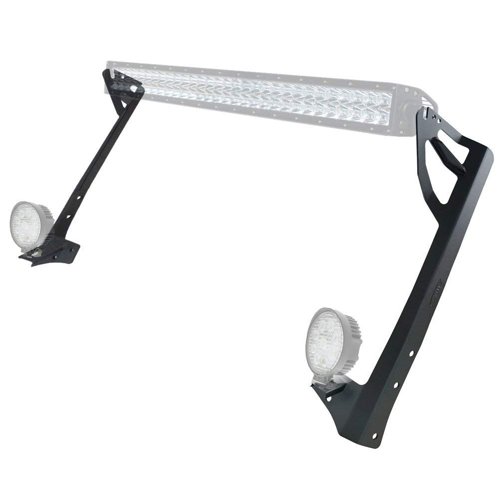 Willpower 52 inch LED Light Bar Upper Windshield Mounting Bracket Lower Corner Brackets for 2007-2017 Jeep Wrangler JK 4WD, Wrangler Unlimited JK 4WD/2WD - Image 5