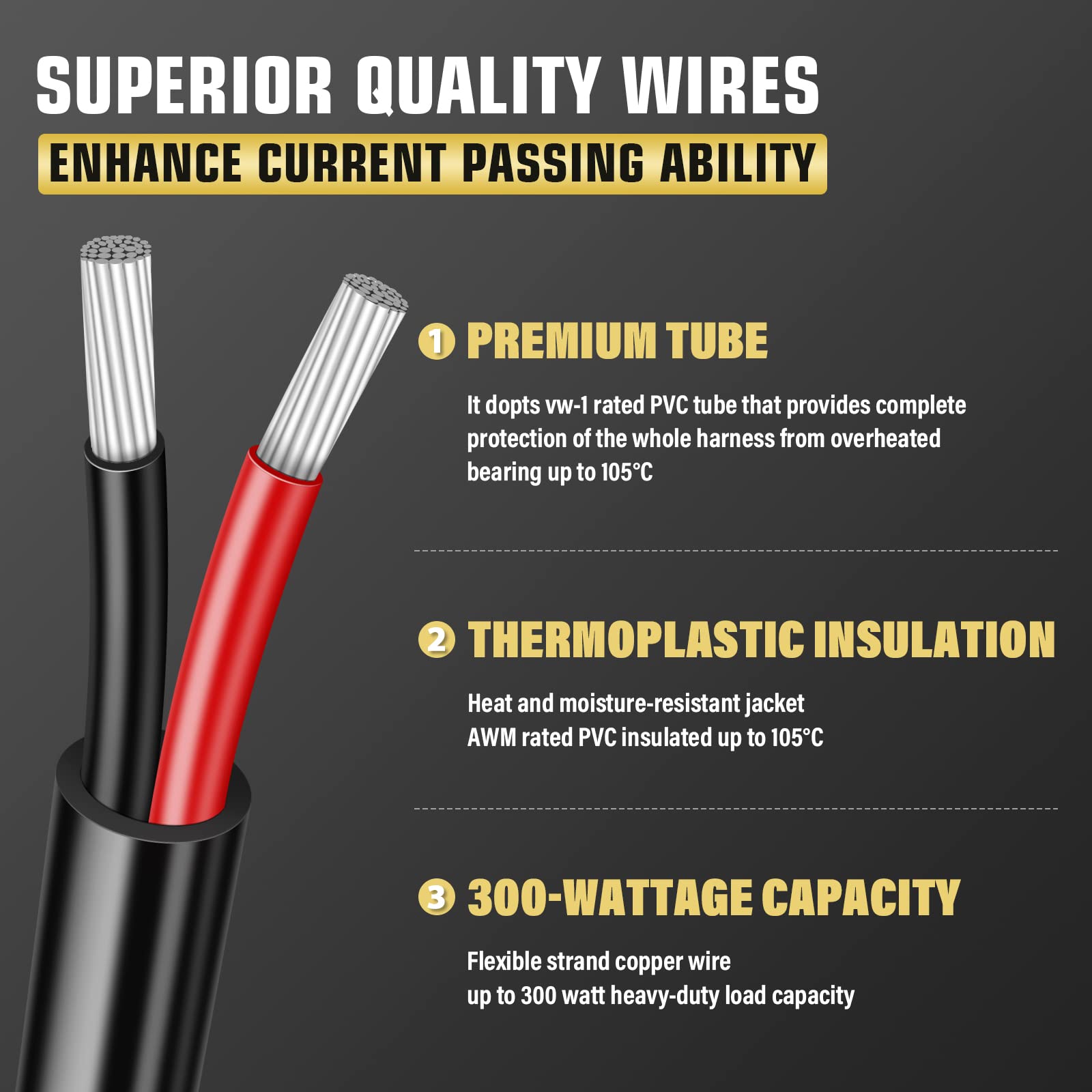 Willpower Wiring Harness Kit 1 Lead 10FT 3 Meter Led Work Light Bar 12V 24V Wiring ON/Off Switch 40A Relay Harness Kit for Off Road ATV Jeep Included - Image 5