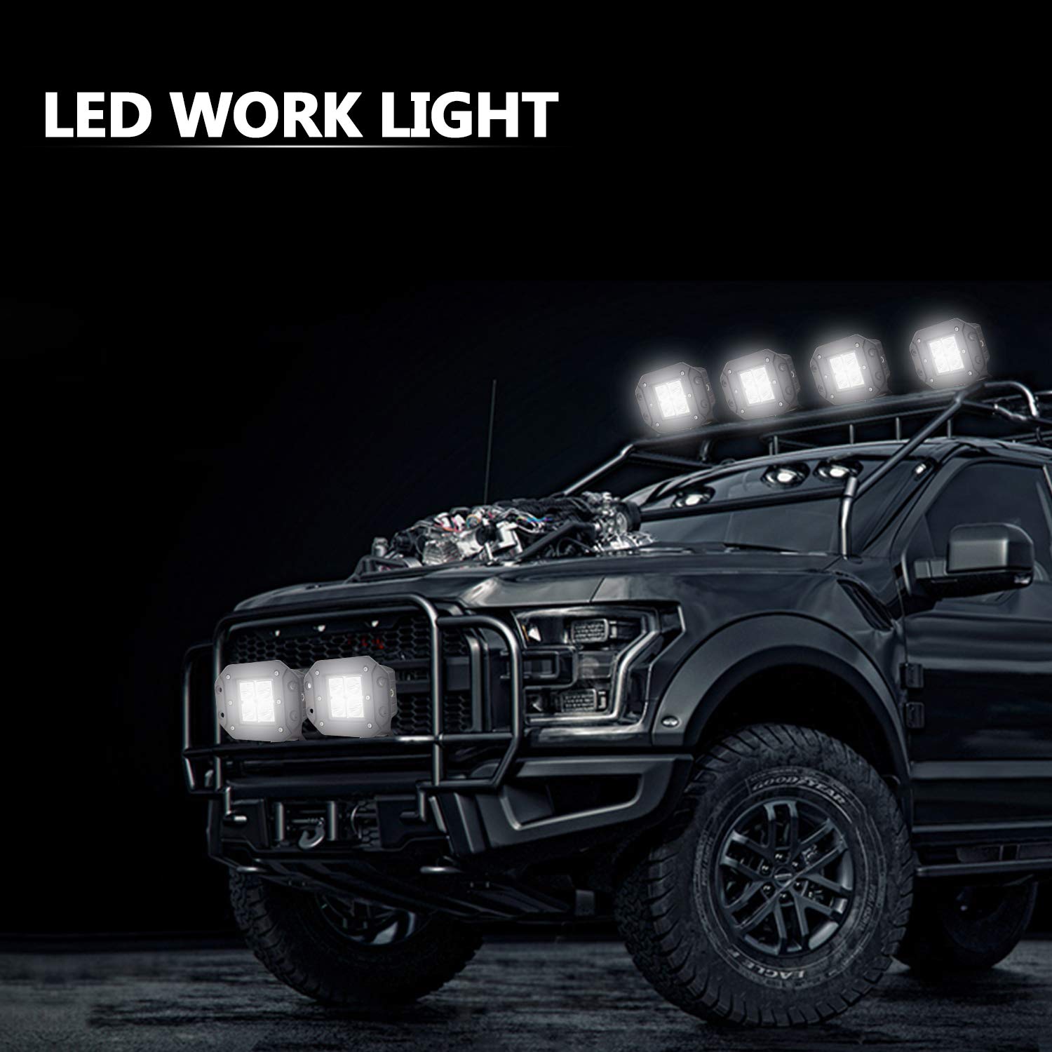 Willpower LED Light Bar 2 x 12W 3 inch Flood LED Light Bar Work Lights LED Pods Cube Lights Driving Fog Lights with Mounting Bracket for Off Road, Jeep, Truck, Car, ATV, SUV - Image 7