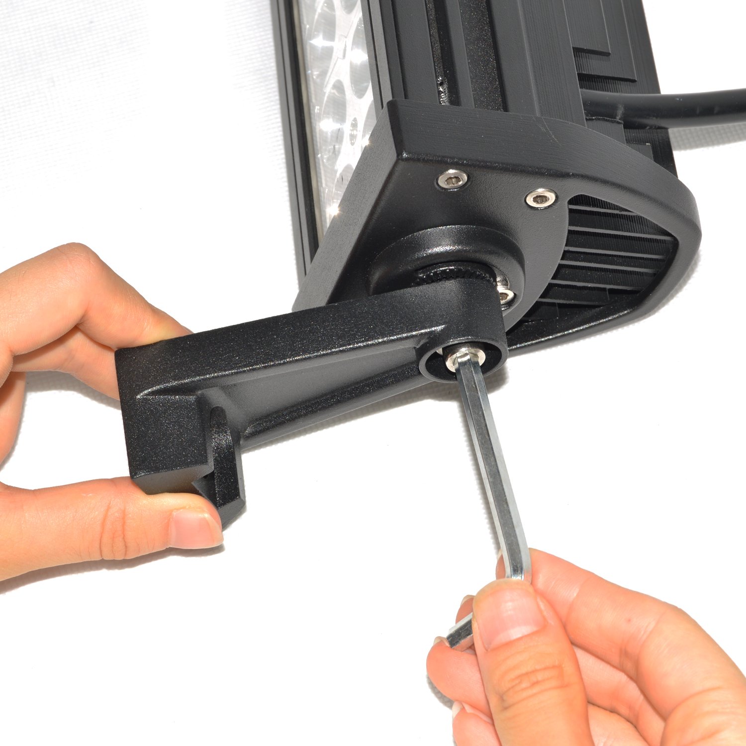 Willpower Side Mounting Brackets for Universal Light Bar Double Row Straight or Curved LED Light Bar (Pack of 2) - Image 6